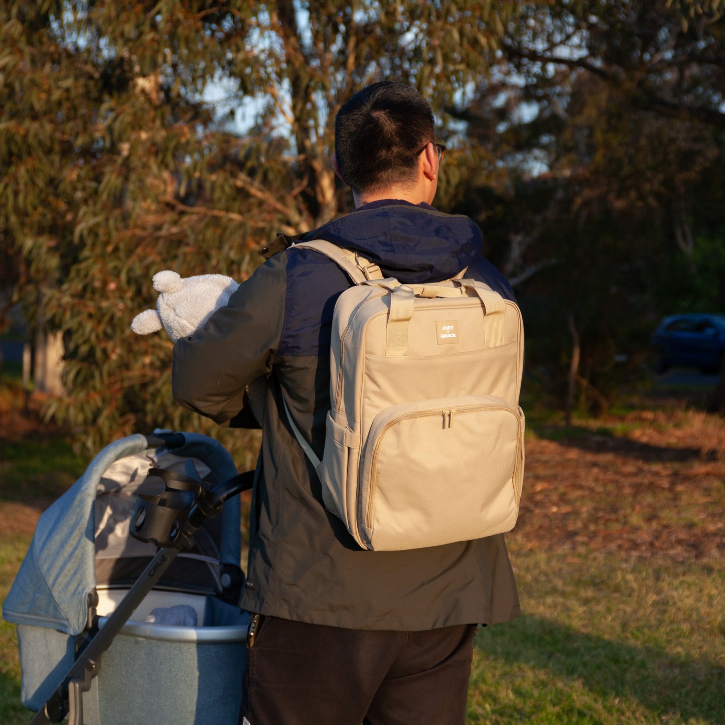 The Camy Nappy Backpack (Sandy Beige)