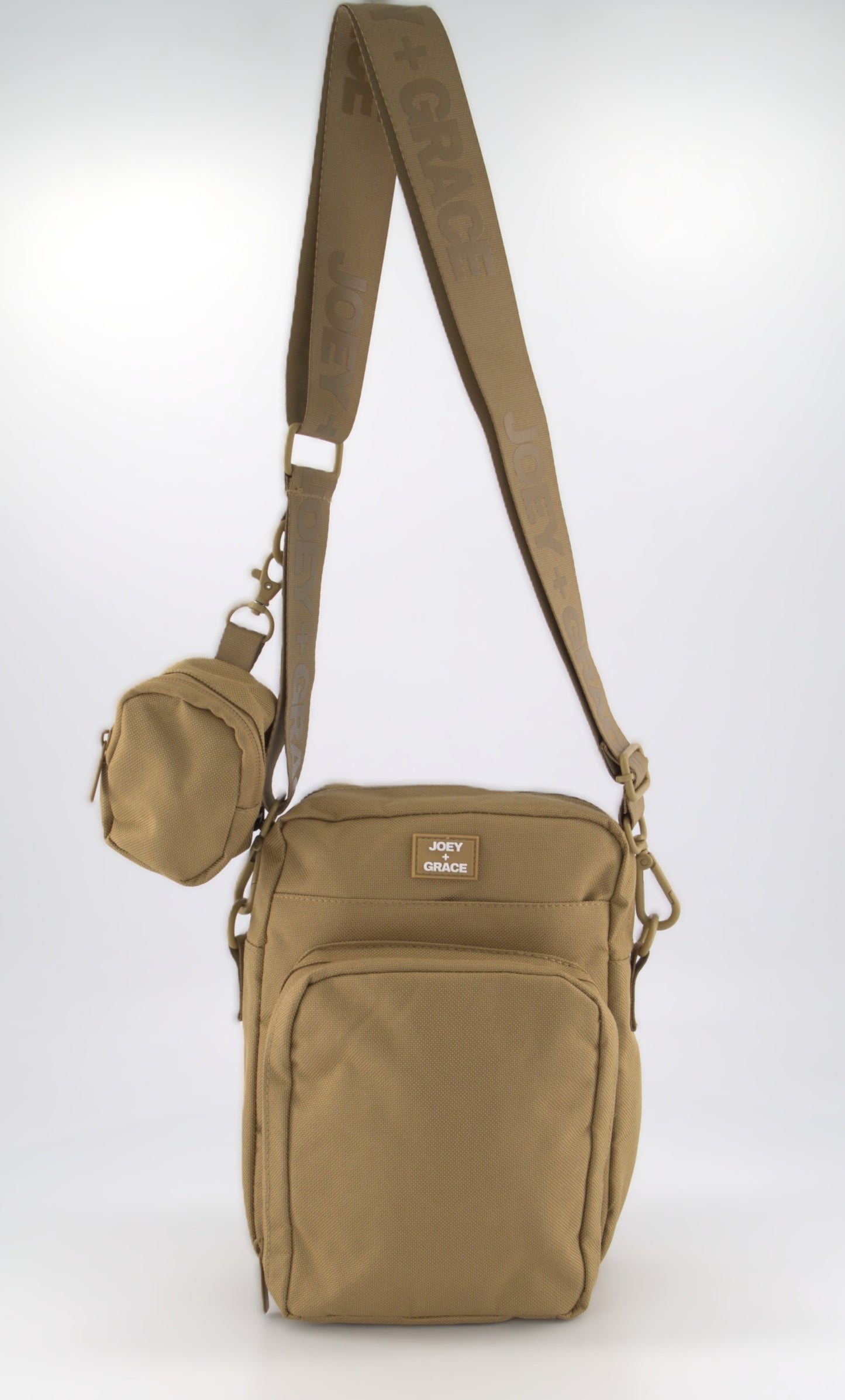 The Jubi Crossbody Parent Bag (Latte Beige)
