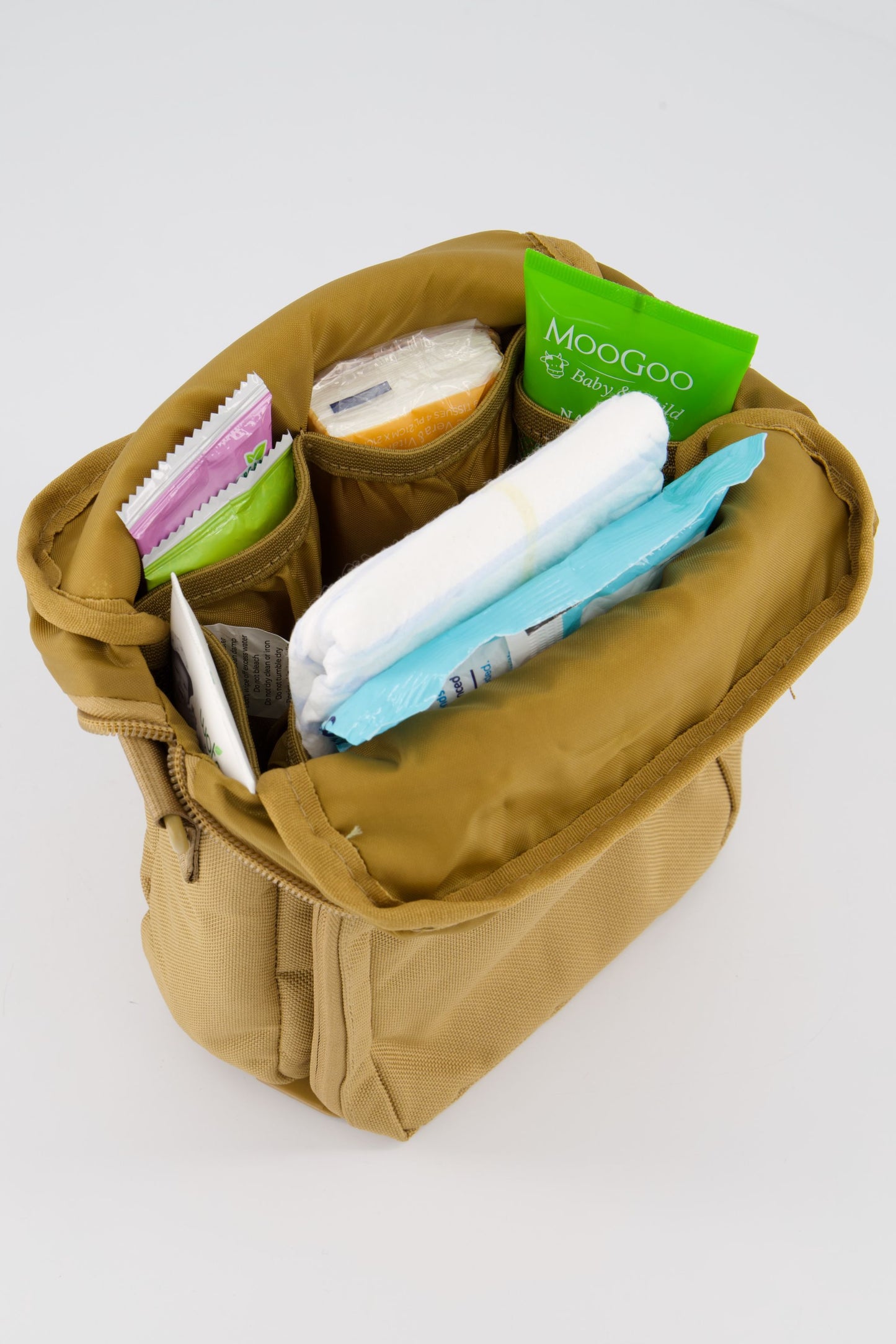 The Jubi Crossbody Parent Bag (Latte Beige)