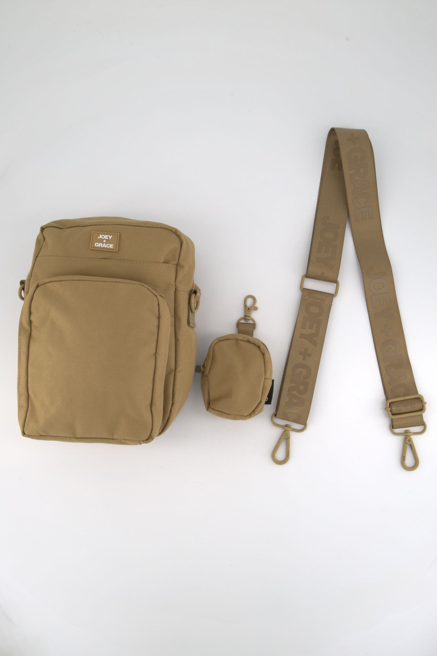 The Jubi Crossbody Parent Bag (Latte Beige)