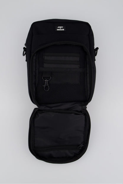 The Jubi Crossbody Parent Bag (Midnight Black)