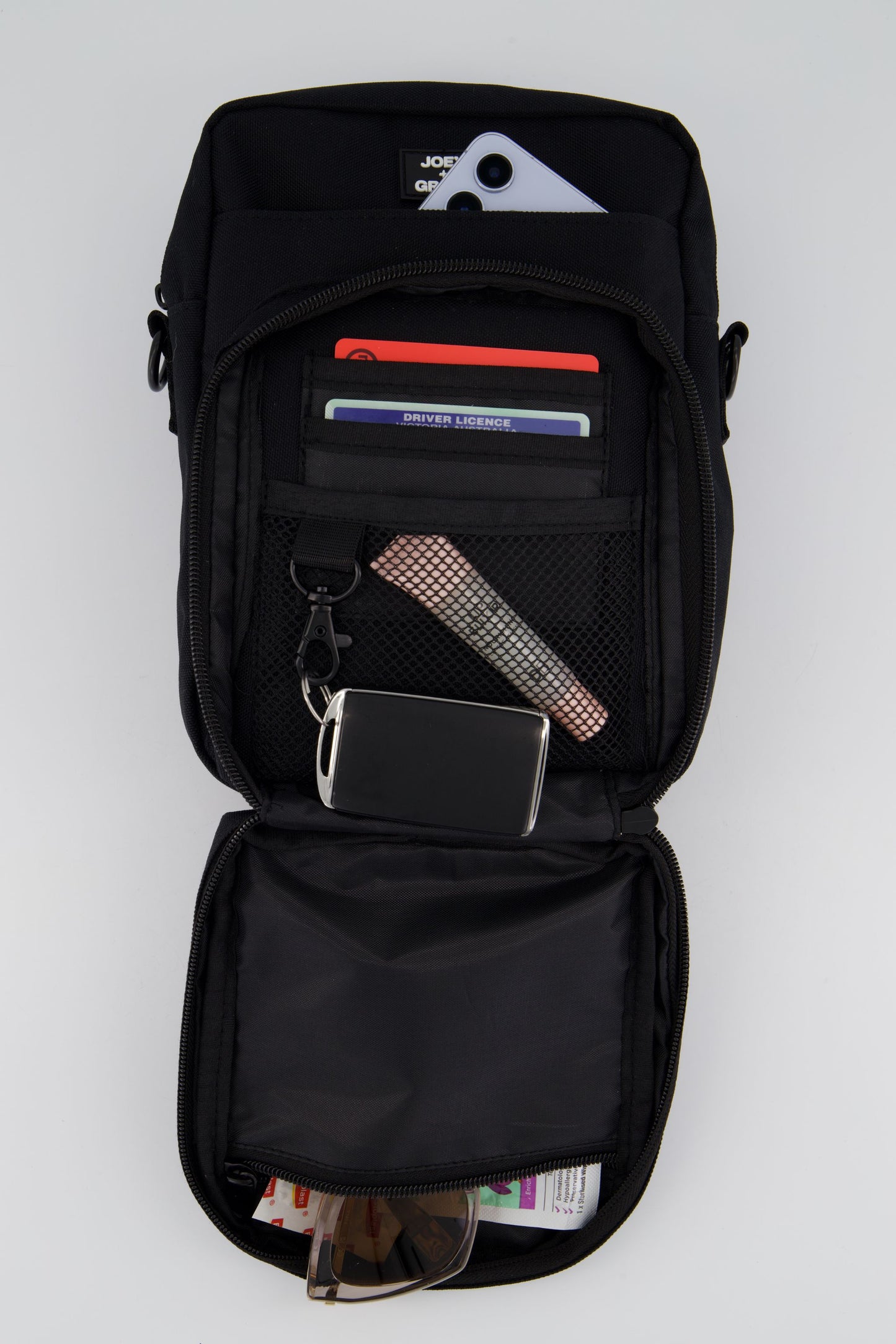 The Jubi Crossbody Parent Bag (Midnight Black)