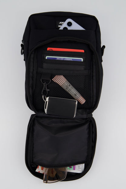 The Jubi Crossbody Parent Bag (Midnight Black)