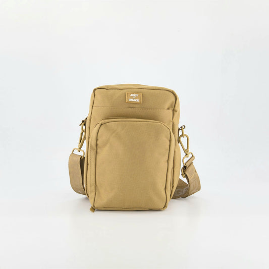 The Jubi Crossbody Parent Bag (Latte Beige)