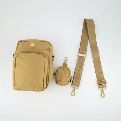 The Jubi Crossbody Parent Bag (Latte Beige)