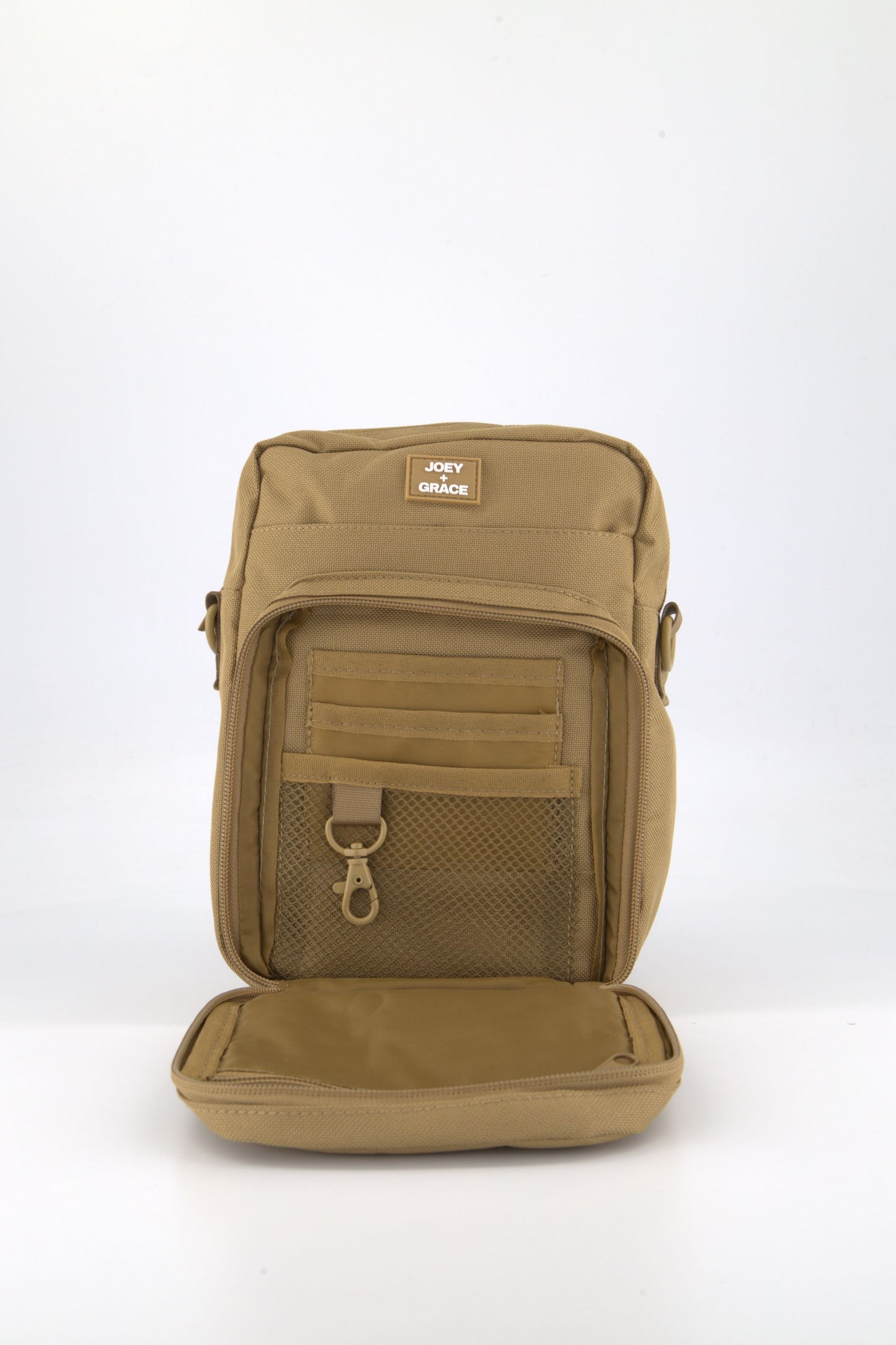 The Jubi Crossbody Parent Bag (Latte Beige)